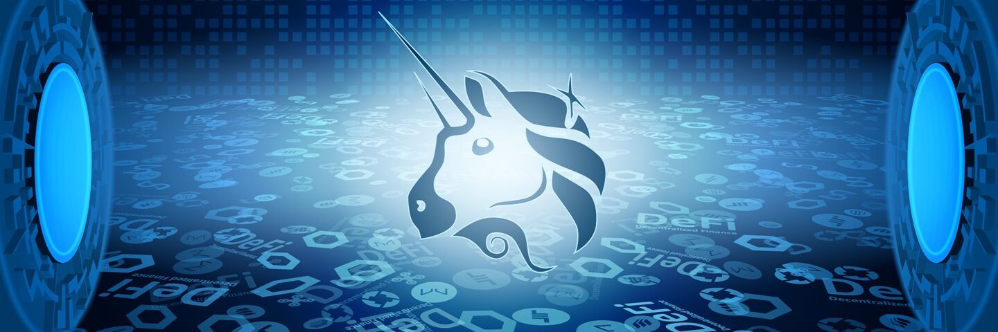 Uniswap,Uni,Token,Symbol,Of,The,Defi,System,Shining,In