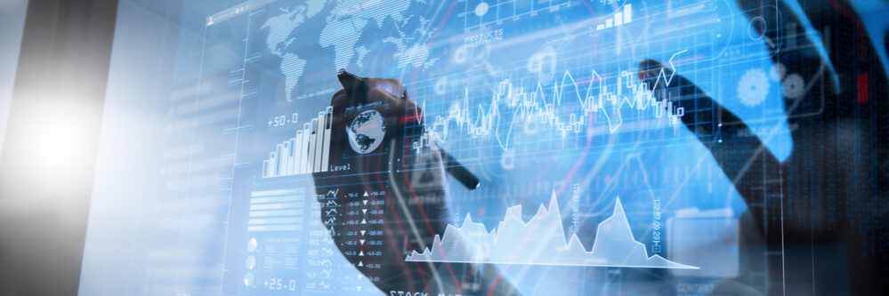 Investor,Analyzing,Stock,Market,Report,And,Financial,Dashboard,With,Business