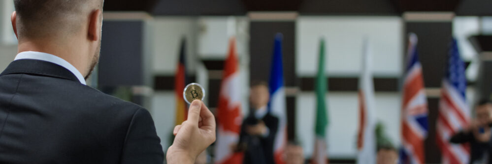 Back,View,Of,Man,On,International,Negotiation,Leading,Discussion,On