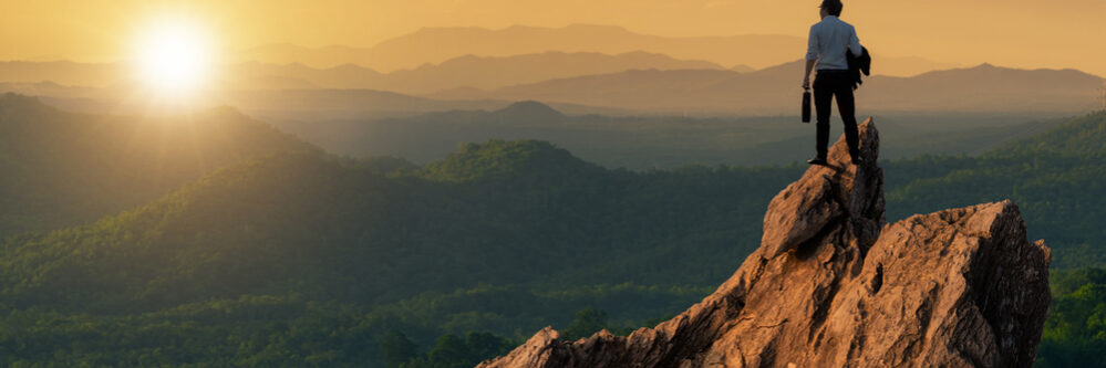Concept,Vision,,Young,Businessman,Wearing,Comfortable,Casual,Suit,Jacket,Standing