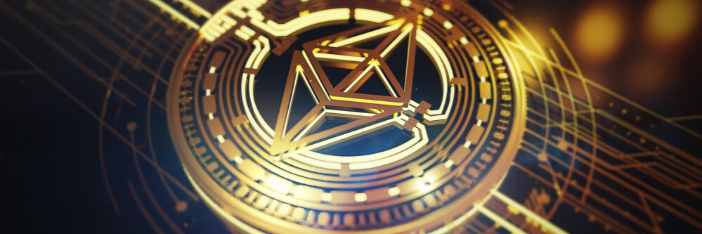 3d,Rendering,4k,Ethereum,Close,Up