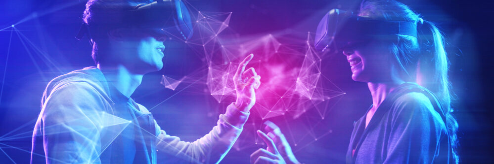 Future,Digital,Technology,Cyber,Virtual,Game,Entertainment,Metaverse,,Teenager,Having
